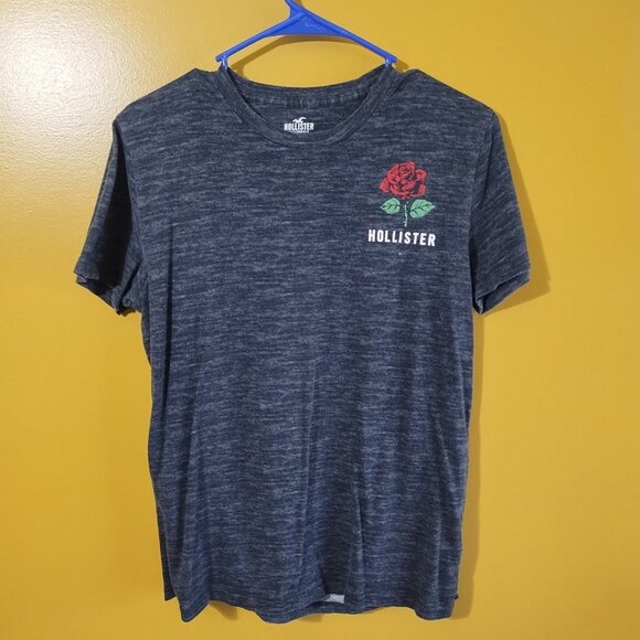 Hollister "California Rose" Short Sleeve Cotton T Shirt S Y2K Preppy - Picture 2 of 5